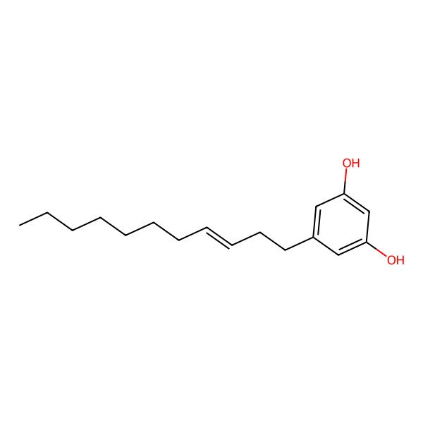 2D Structure of 5-((Z)-undec-3-en-1-yl)resorcinol