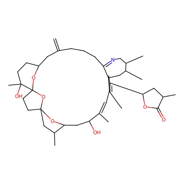 2D Structure of 5-{9,32-Dihydroxy-6,10,13,19,20,32-hexamethyl-27-methylidene-33,34,35-trioxa-22-azahexacyclo[27.3.1.1^{1,4}.1^{4,7}.0^{12,17}.0^{17,23}]pentatriaconta-10,13,22-trien-14-yl}-3-methyloxolan-2-one