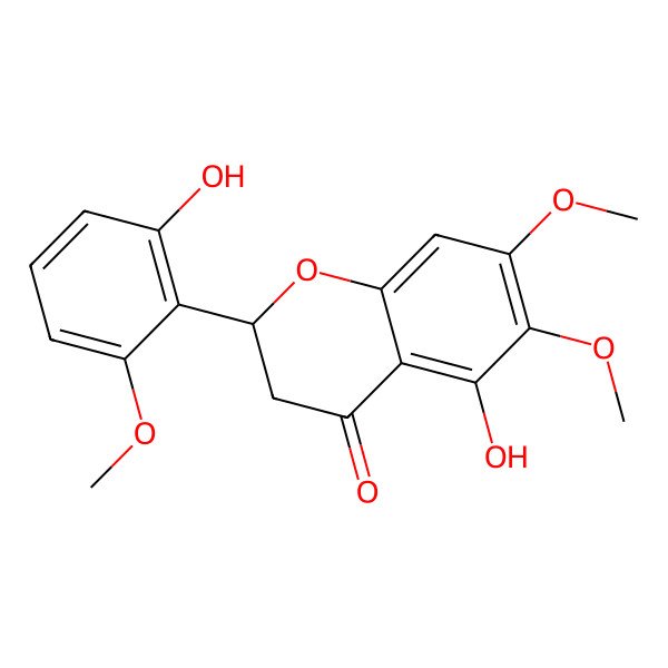 2D Structure of 5,2'-Dihydroxy-6,7,6'-trimethoxyflavanone