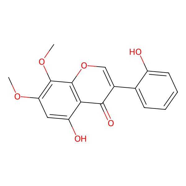 2D Structure of 5,2'-Dihydroxy-7,8-dimethoxyisoflavone