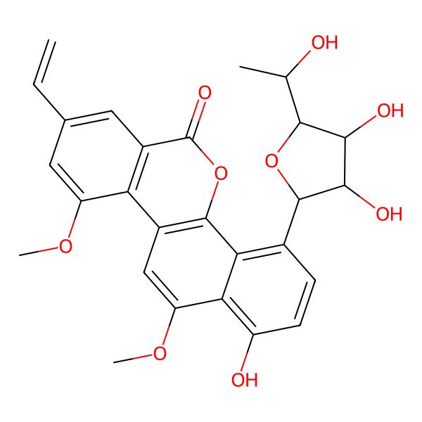 2D Structure of Gilvocarcin V