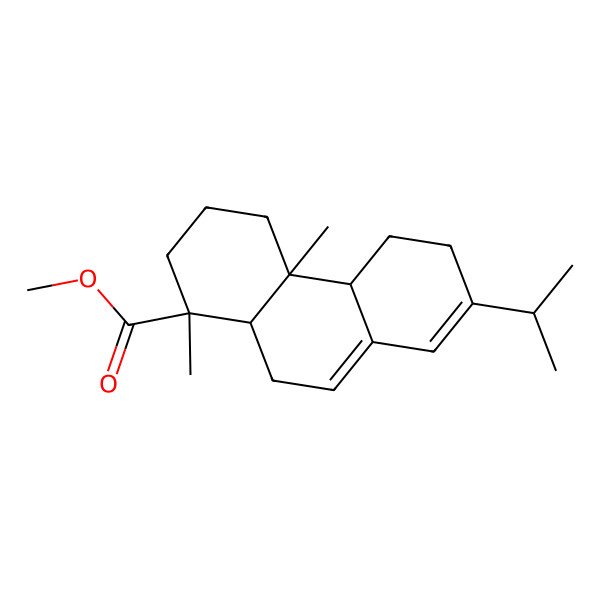 2D Structure of methyl (1S,4aS,4bS,10aS)-1,4a-dimethyl-7-propan-2-yl-2,3,4,4b,5,6,10,10a-octahydrophenanthrene-1-carboxylate
