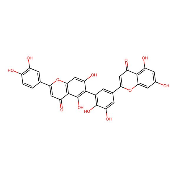 2D Structure of 5',3'''-Dihydroxy-robustaflavona