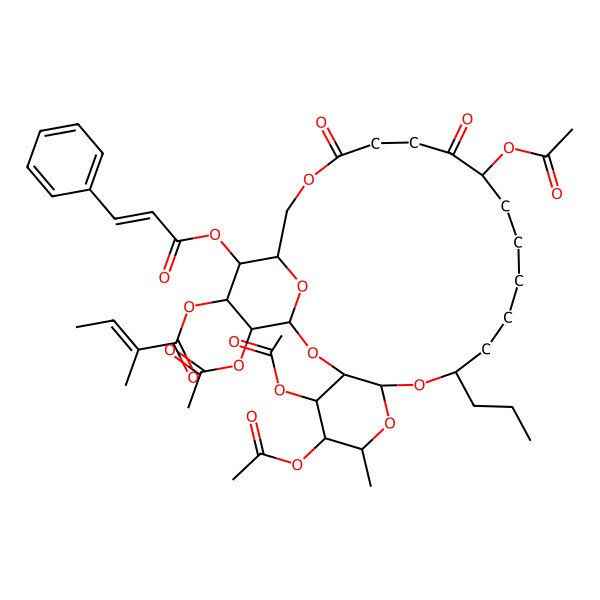 2D Structure of 5,3',2'-O-Triacetylipomoeassin C 2D Structure of 5,3',2'-O-Triacetylipomoeassin C