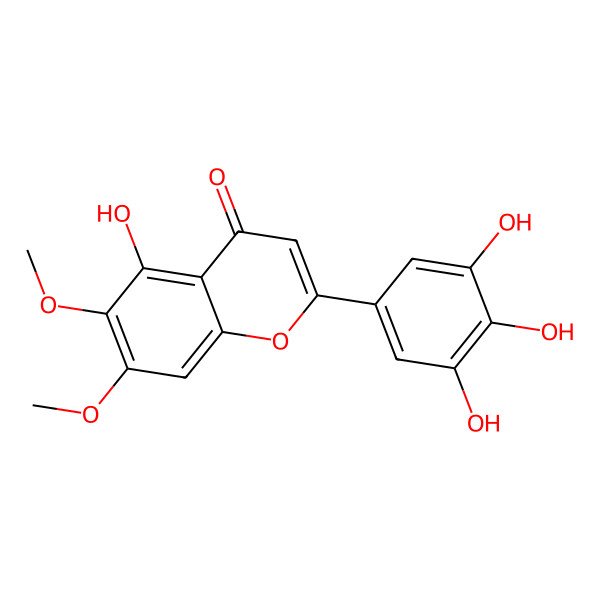 2D Structure of 5,3',4',5'-Tetrahydroxy-6,7-dimethoxyflavone