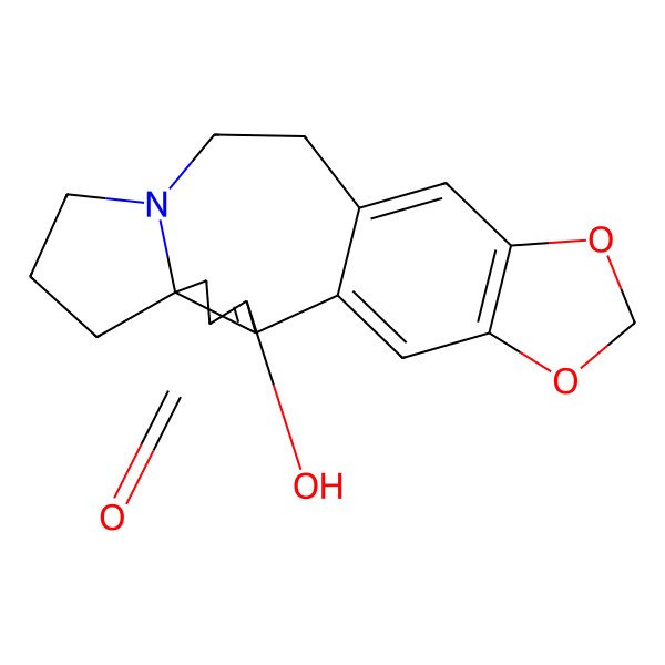 2D Structure of (6R)-3-hydroxy-16,18-dioxa-10-azapentacyclo[11.7.0.02,6.06,10.015,19]icosa-1(20),2,13,15(19)-tetraen-4-one