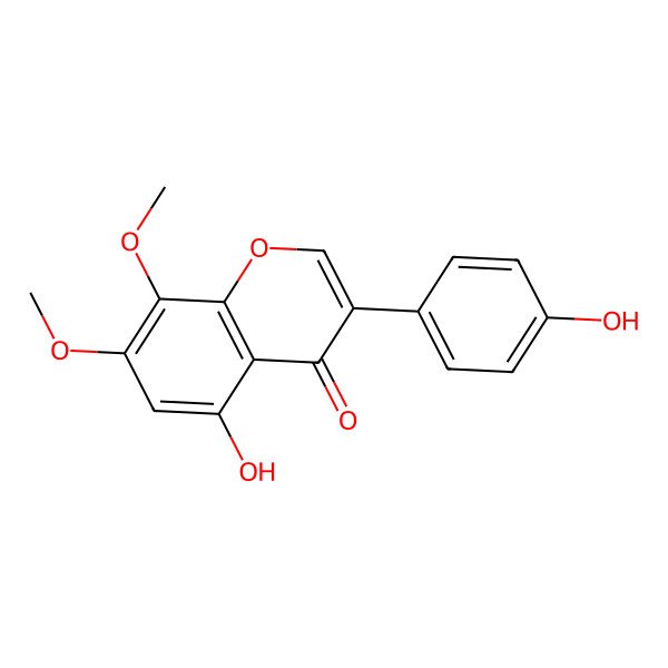 2D Structure of 5,4'-Dihydroxy-7,8-dimethoxyisoflavone