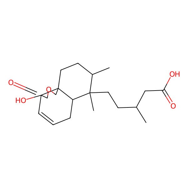 2D Structure of 5-(3a-Hydroxy-7,8-dimethyl-3-oxo-1,6,6a,8,9,10-hexahydrobenzo[d][2]benzofuran-7-yl)-3-methylpentanoic acid