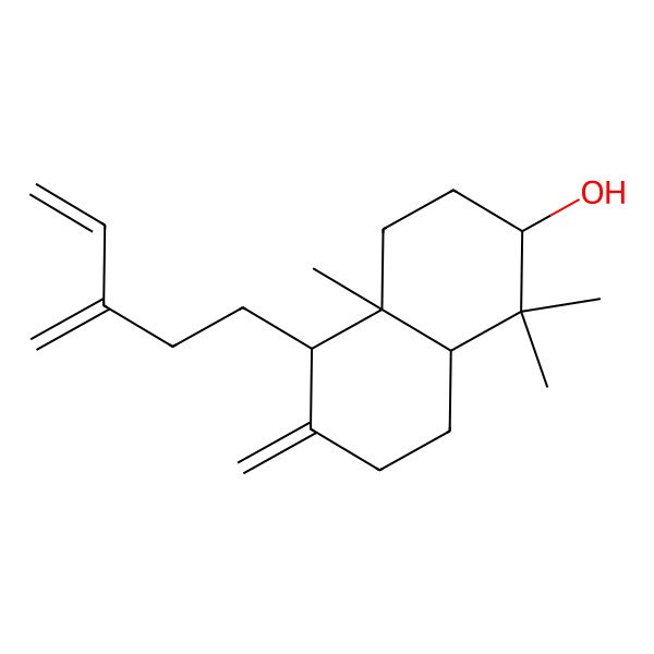 2D Structure of (2S,4aR,5S,8aR)-1,1,4a-trimethyl-6-methylidene-5-(3-methylidenepent-4-enyl)-3,4,5,7,8,8a-hexahydro-2H-naphthalen-2-ol