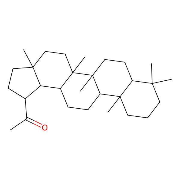 2D Structure of 1-(3a,5a,5b,8,8,11a-Hexamethyl-1,2,3,4,5,6,7,7a,9,10,11,11b,12,13,13a,13b-hexadecahydrocyclopenta[a]chrysen-1-yl)ethanone