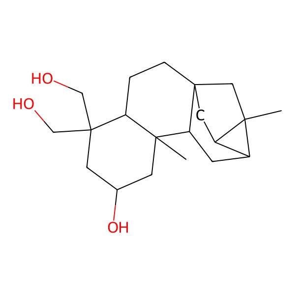 2D Structure of 5,5-Bis(hydroxymethyl)-9,13-dimethylpentacyclo[11.2.1.01,10.04,9.012,14]hexadecan-7-ol