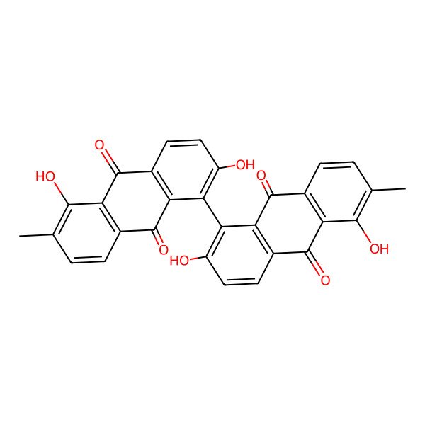 2D Structure of 5,5'-Bisoranjidiol