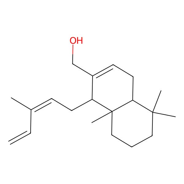 2D Structure of [5,5,8a-Trimethyl-1-(3-methylpenta-2,4-dienyl)-1,4,4a,6,7,8-hexahydronaphthalen-2-yl]methanol