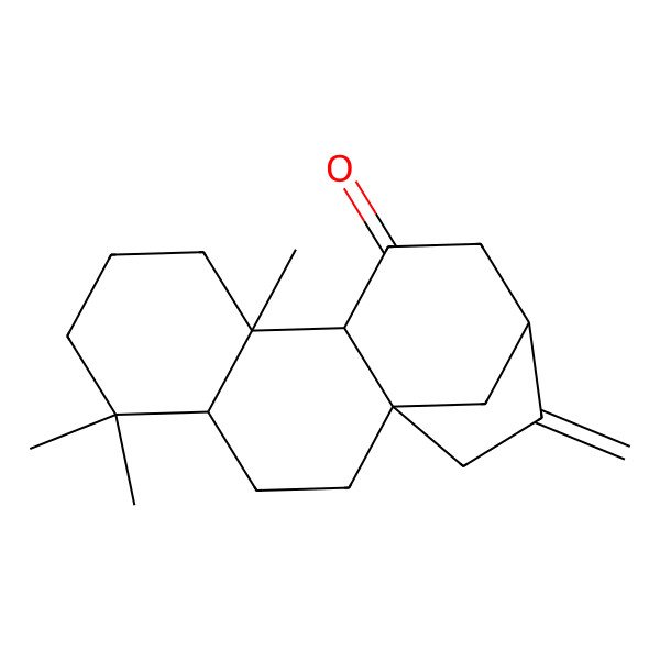 2D Structure of 5,5,9-Trimethyl-14-methylidenetetracyclo[11.2.1.01,10.04,9]hexadecan-11-one