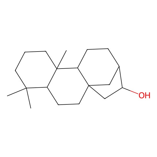 2D Structure of 5,5,9-Trimethyltetracyclo[11.2.1.01,10.04,9]hexadecan-14-ol