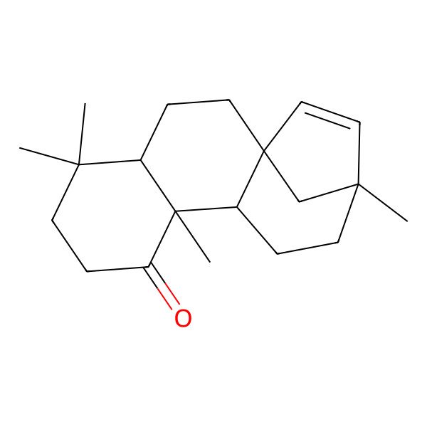 2D Structure of 5,5,9,13-Tetramethyltetracyclo[11.2.1.01,10.04,9]hexadec-14-en-8-one