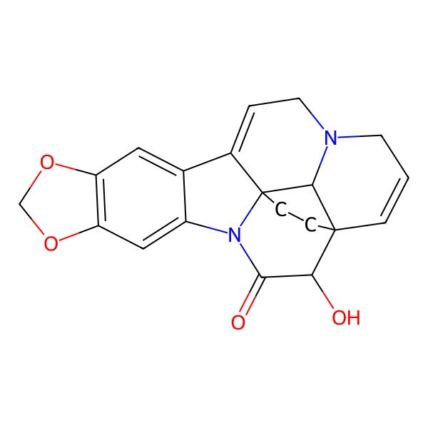 2D Structure of (1S,2R,18S,19R)-2-hydroxy-8,10-dioxa-4,17-diazaheptacyclo[15.4.3.01,18.04,19.05,13.07,11.014,19]tetracosa-5,7(11),12,14,22-pentaen-3-one