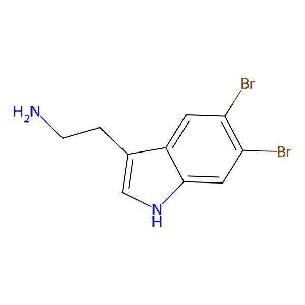 2D Structure of 5,6-Dibromotryptamine