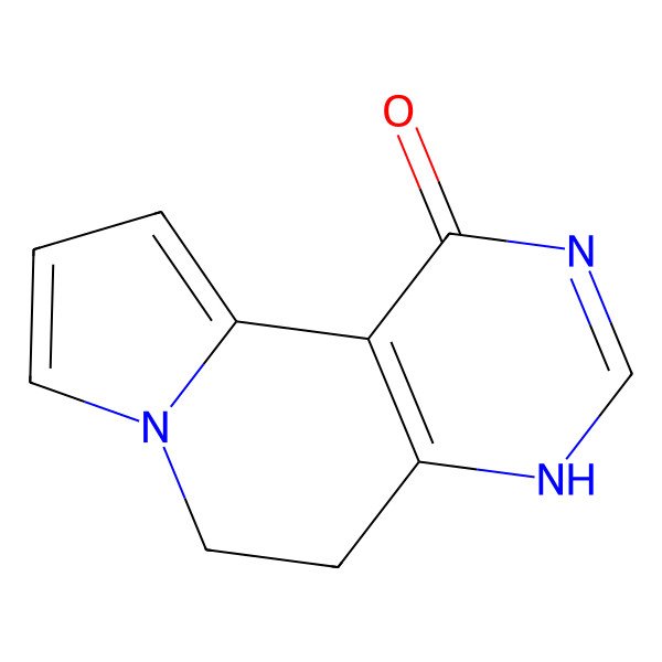 2D Structure of 5,6-dihydro-4H-pyrimido[4,5-g]indolizin-1-one