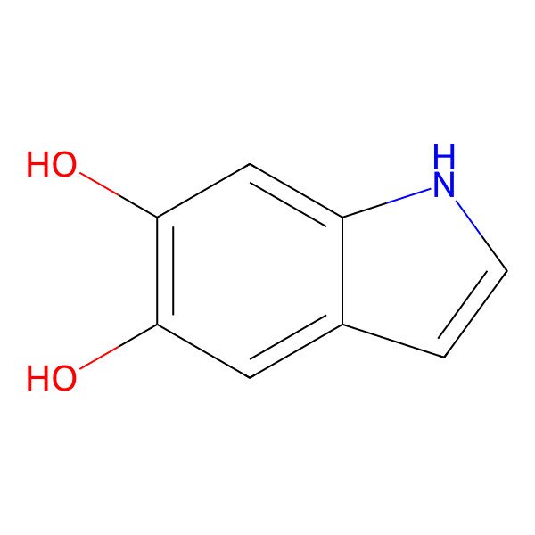 2D Structure of 5,6-Dihydroxyindole