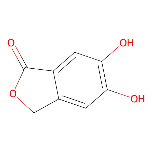 2D Structure of 5,6-Dihydroxyisobenzofuran-1(3H)-one