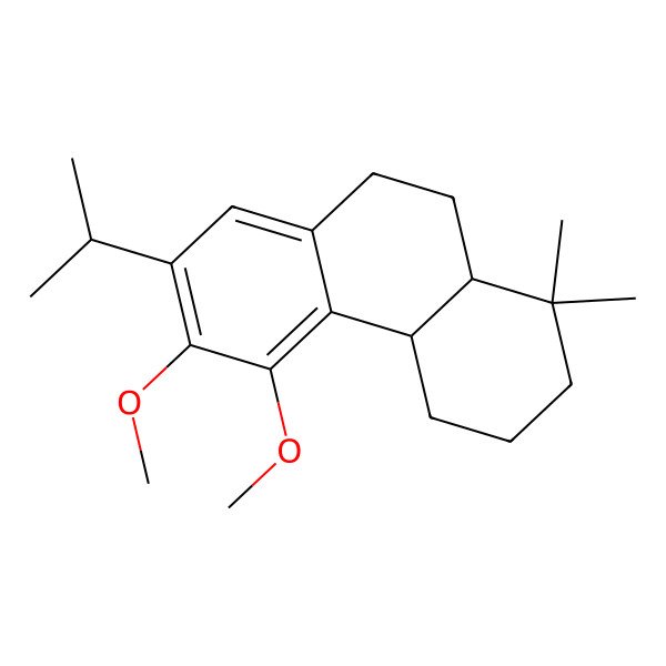 2D Structure of 5,6-dimethoxy-1,1-dimethyl-7-propan-2-yl-3,4,4a,9,10,10a-hexahydro-2H-phenanthrene