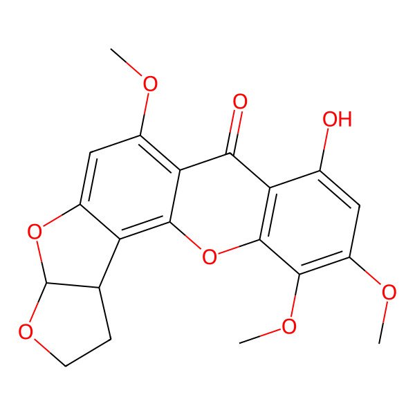 2D Structure of 5,6-Dimethoxydihydrosterigmatocystin