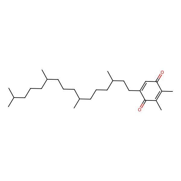 2D Structure of 5,6-Dimethyl-3-(3,7,11,15-tetramethylhexadecyl)-1,4-benzoquinone