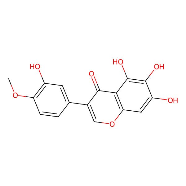 2D Structure of 5,6,7-Trihydroxy-3-(3-hydroxy-4-methoxyphenyl)chromen-4-one 2D Structure of 5,6,7-Trihydroxy-3-(3-hydroxy-4-methoxyphenyl)chromen-4-one