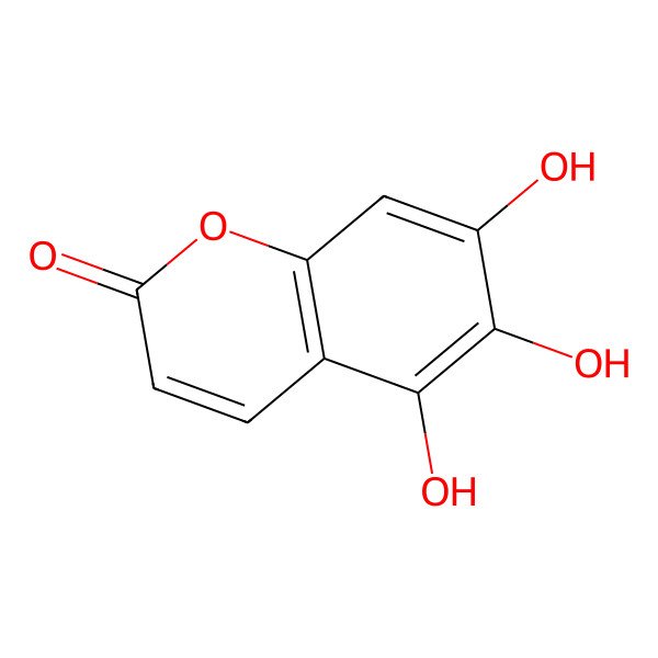 2D Structure of 5,6,7-Trihydroxycoumarin 2D Structure of 5,6,7-Trihydroxycoumarin