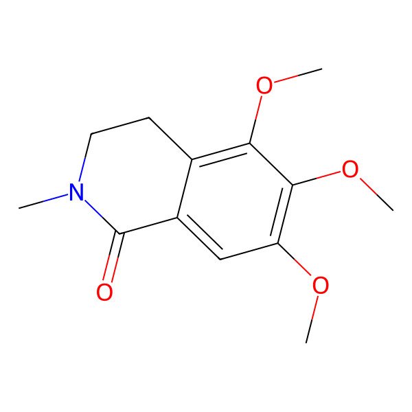 2D Structure of 5,6,7-Trimethoxy-2-methyl-3,4-dihydroisoquinolin-1-one