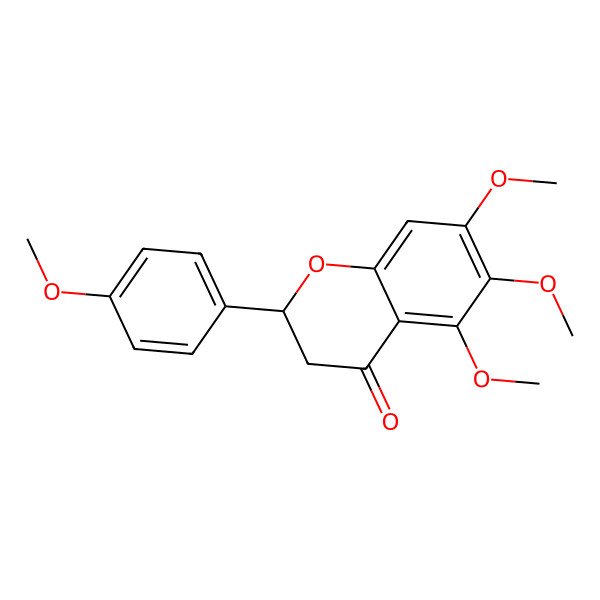 2D Structure of 5,6,7,4'-Tetramethoxyflavanone