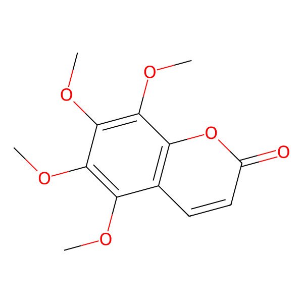 2D Structure of 5,6,7,8-Tetramethoxycoumarin