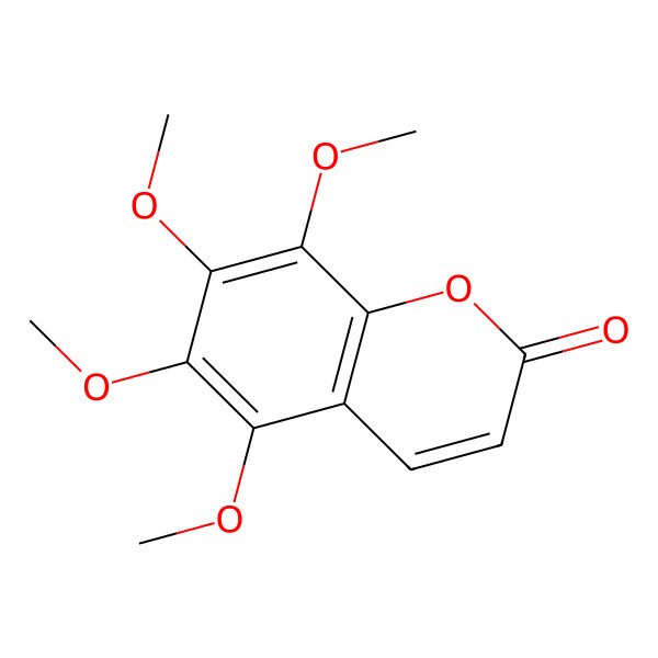 2D Structure of 5,6,7,8-Tetramethoxycoumarin 2D Structure of 5,6,7,8-Tetramethoxycoumarin