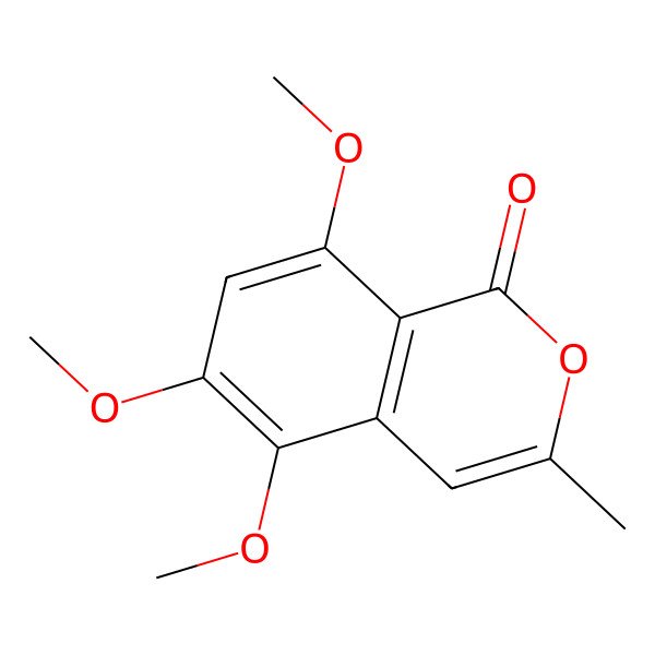 2D Structure of 5,6,8-Trimethoxy-3-methyl-isocoumarin