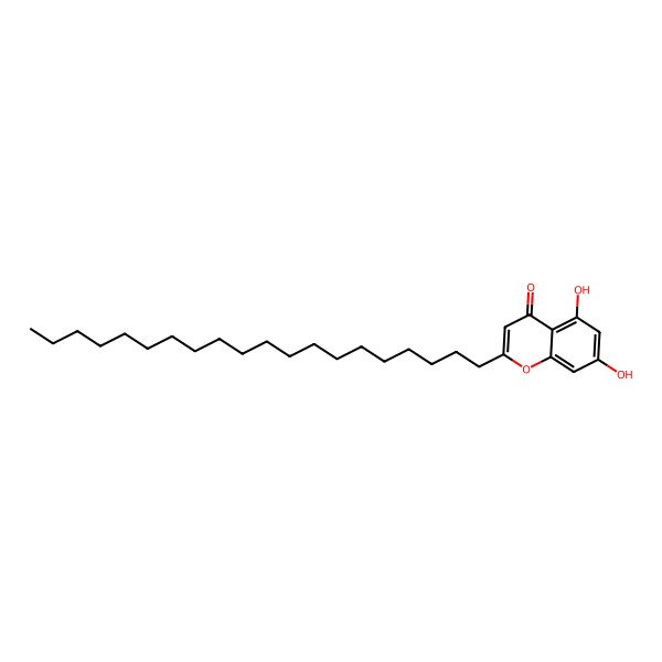 2D Structure of 5,7-Dihydroxy-2-icosylchromen-4-one