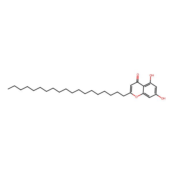 2D Structure of 5,7-Dihydroxy-2-nonadecylchromone