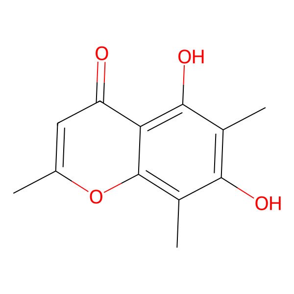 2D Structure of 5,7-Dihydroxy-2,6,8-trimethylchromone