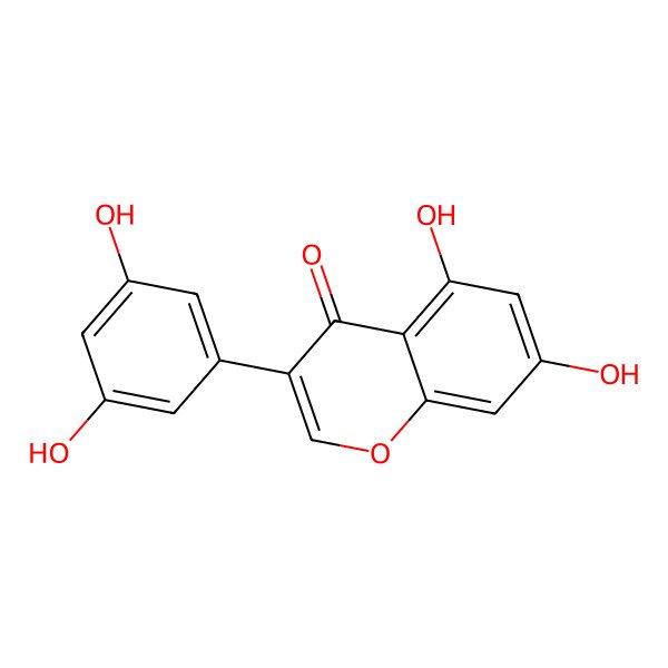 2D Structure of 5,7-Dihydroxy-3',5'-Dihydroxyisoflavone