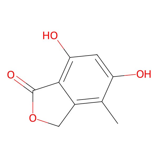 2D Structure of 5,7-Dihydroxy-4-Methylphthalide