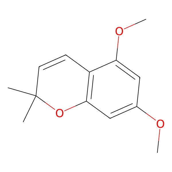 2D Structure of 5,7-Dimethoxy-2,2-dimethylchromene