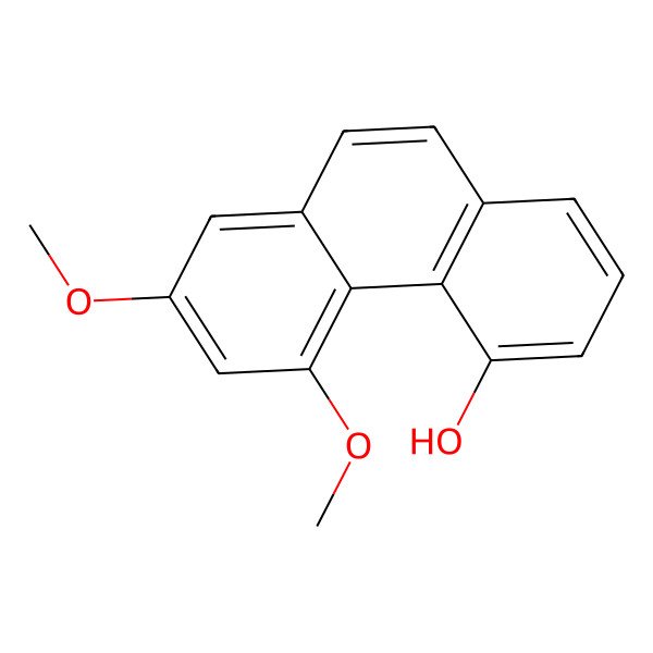 2D Structure of 5,7-Dimethoxyphenanthren-4-ol 2D Structure of 5,7-Dimethoxyphenanthren-4-ol