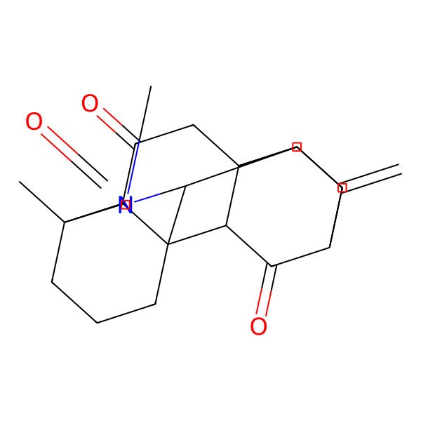 2D Structure of 5,7-Dimethyl-12-methylidene-7-azahexacyclo[9.6.2.01,8.05,17.09,14.014,18]nonadecane-6,16,19-trione