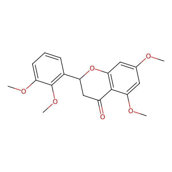 2D Structure of 5,7,2',3'-Tetramethoxyflavanone