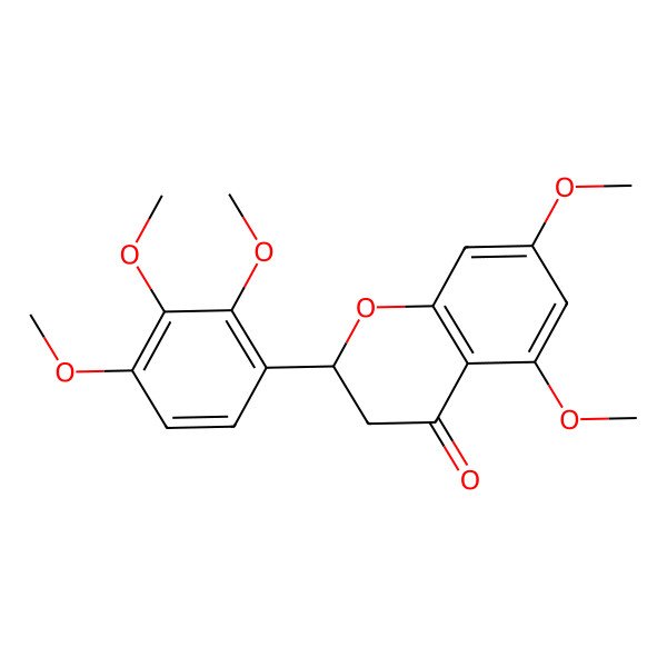 2D Structure of 5,7,2',3',4'-Pentamethoxyflavanone 2D Structure of 5,7,2',3',4'-Pentamethoxyflavanone
