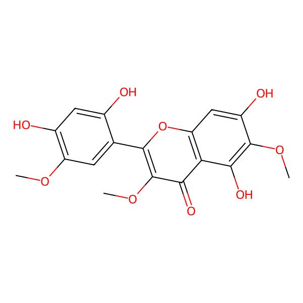 2D Structure of 5,7,2',4'-Tetrahydroxy-3,6,5'-trimethoxyflavone