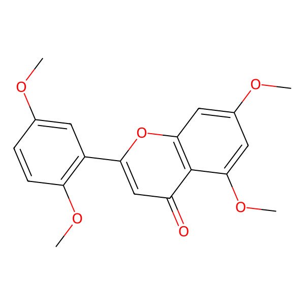 2D Structure of 5,7,2',5'-Tetramethoxyflavone
