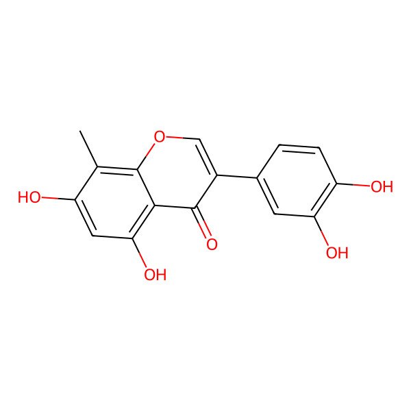 2D Structure of 5,7,3',4'-Tetrahydroxy-8-methylisoflavon