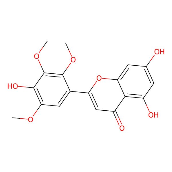 2D Structure of 5,7,4'-Trihydroxy-2',3',5'-trimethoxyflavone 2D Structure of 5,7,4'-Trihydroxy-2',3',5'-trimethoxyflavone