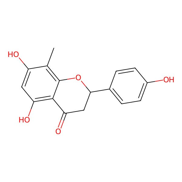 2D Structure of 5,7,4'-Trihydroxy-8-methylflavanone